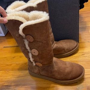 Chestnut Tall Button Uggs